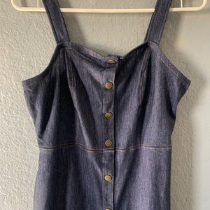 Navy Blue Jean Dress